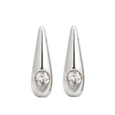Tropfenförmige Zirkon-Ohrstecker