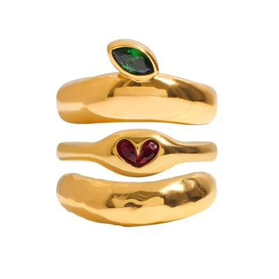 Zirkon-Kuppelring-Set